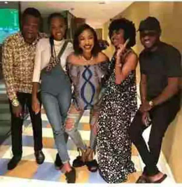 Tonto Dikeh Takes Her Online Fanpage Personalities To Dinner